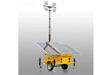 Trailer Type Mobile Lighting Tower with Two Wheels